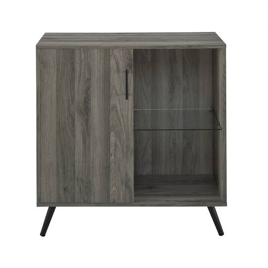Walker Edison 30" Slate Grey Modern Wood Accent Cabinet